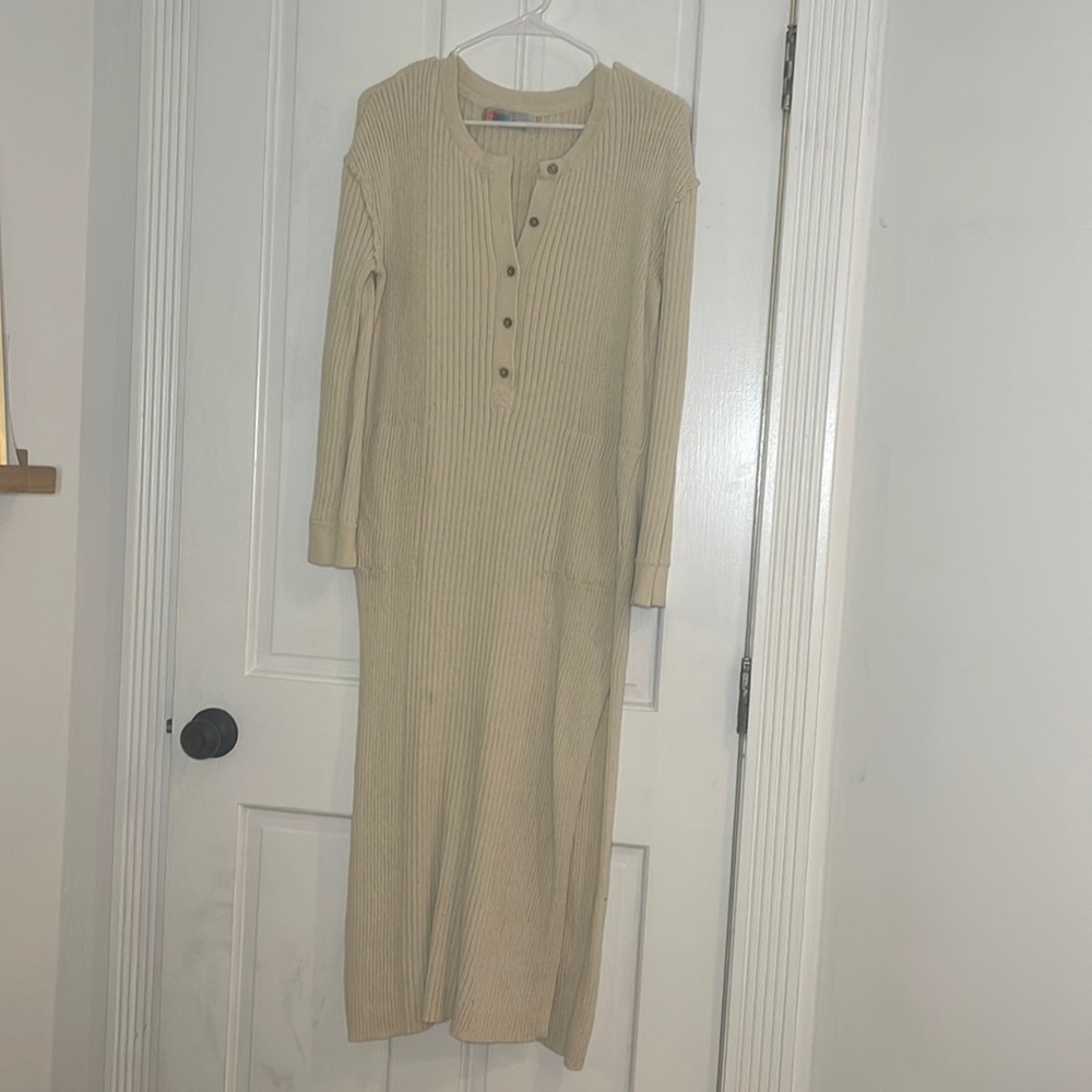 Free People Long Sleeve Maxi Dress
